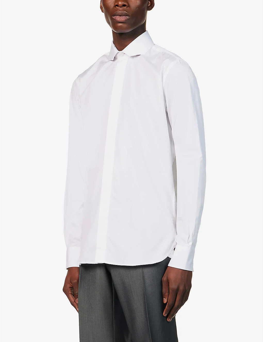Spread-collar Regular-fit Cotton Shirt 3 Spread-collar Regular-fit Cotton Shirt - Image 3