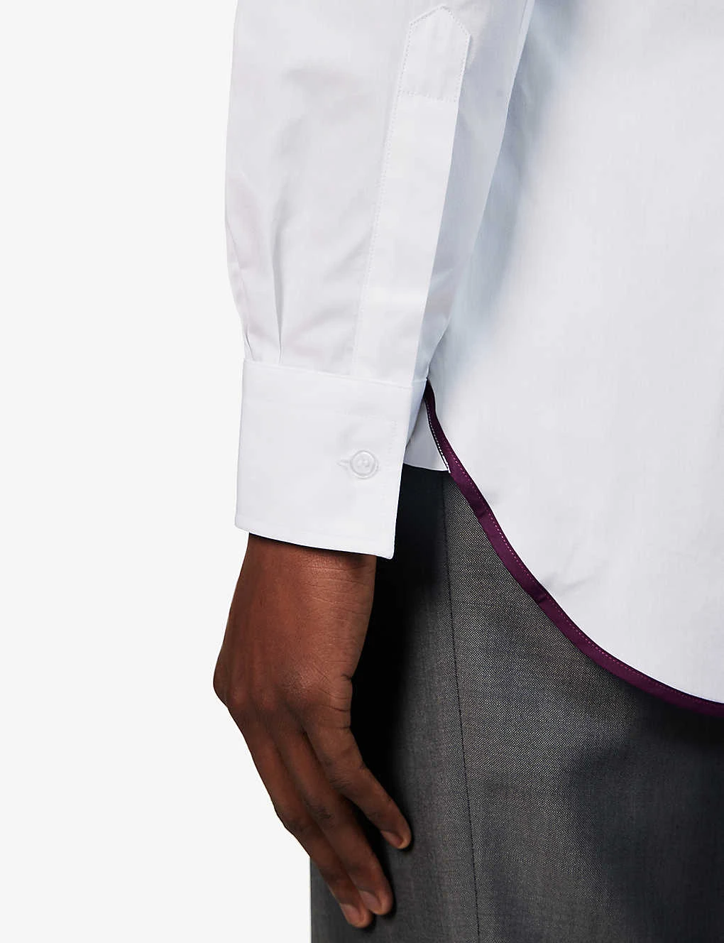 Spread-collar Regular-fit Cotton Shirt 6 Spread-collar Regular-fit Cotton Shirt - Image 6