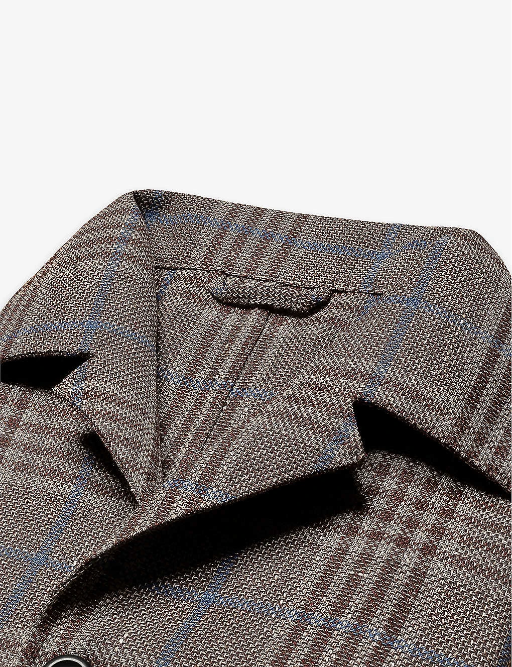 ETON Hopsack Check-print Regular-fit Linen Shirt 6 ETON Hopsack Check-print Regular-fit Linen Shirt - Image 6