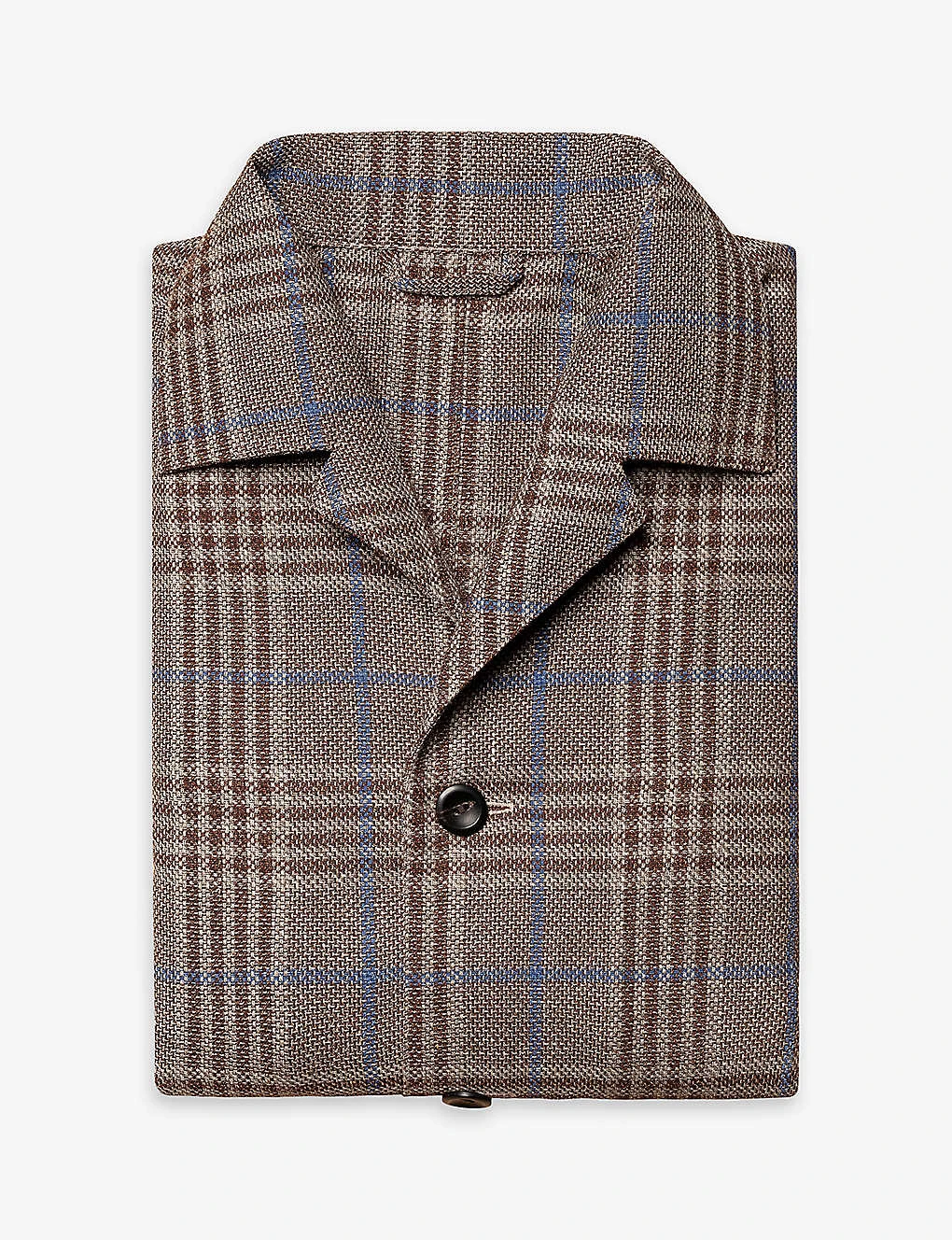 ETON Hopsack Check-print Regular-fit Linen Shirt 7 ETON Hopsack Check-print Regular-fit Linen Shirt - Image 7