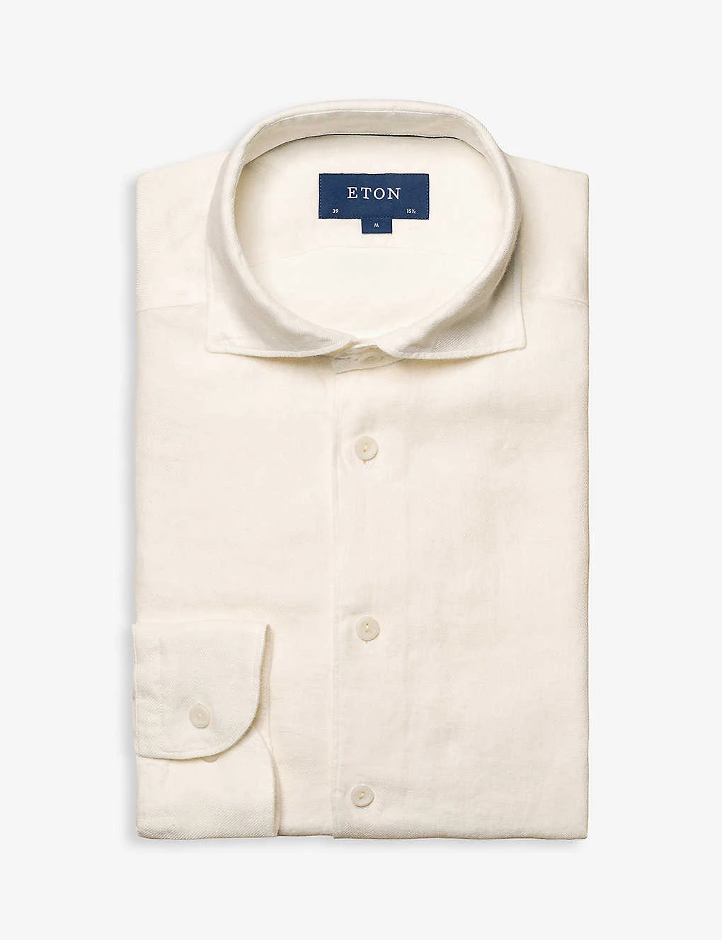 ETON Long-sleeved Contemporary-fit Linen-twill Shirt 2 ETON Long-sleeved Contemporary-fit Linen-twill Shirt - Image 2