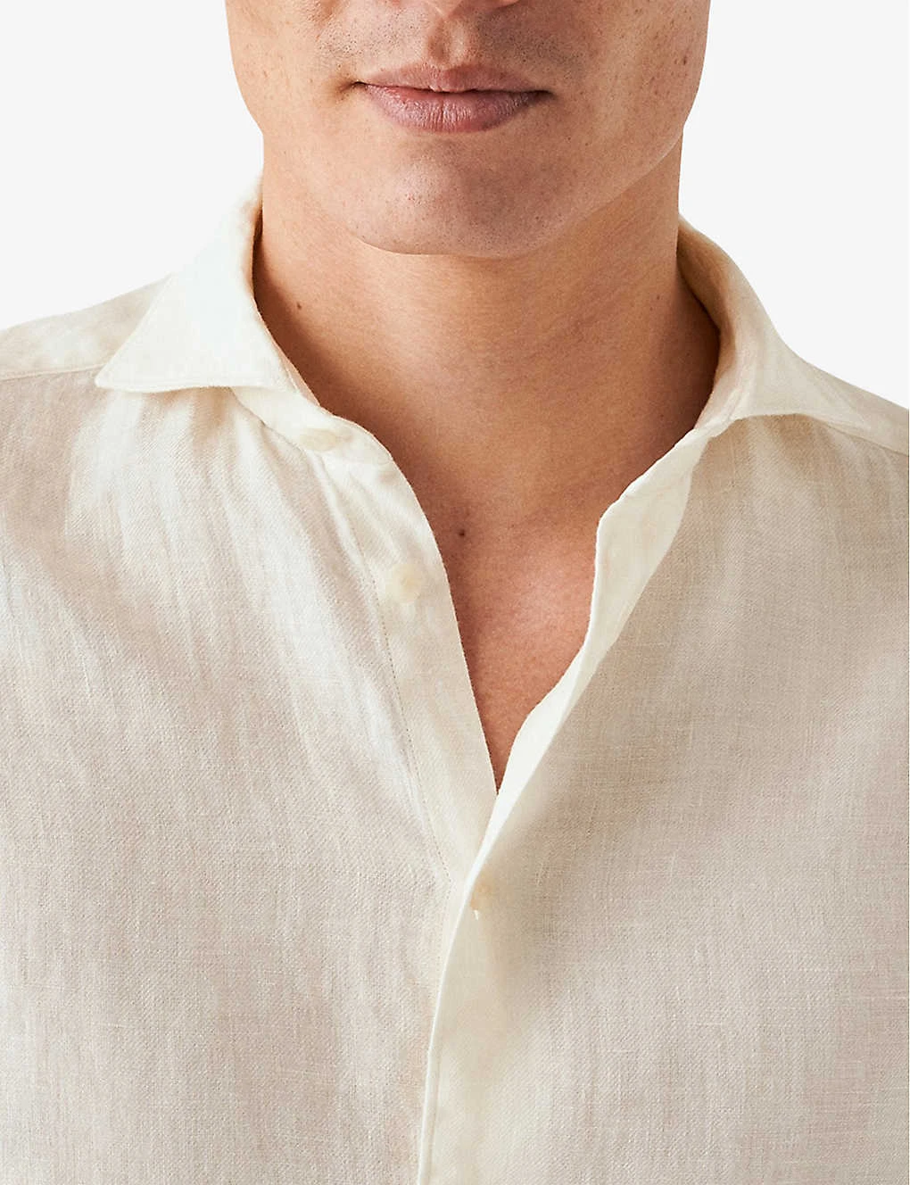 ETON Long-sleeved Contemporary-fit Linen-twill Shirt 5 ETON Long-sleeved Contemporary-fit Linen-twill Shirt - Image 5