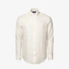 ETON Long-sleeved Contemporary-fit Linen-twill Shirt