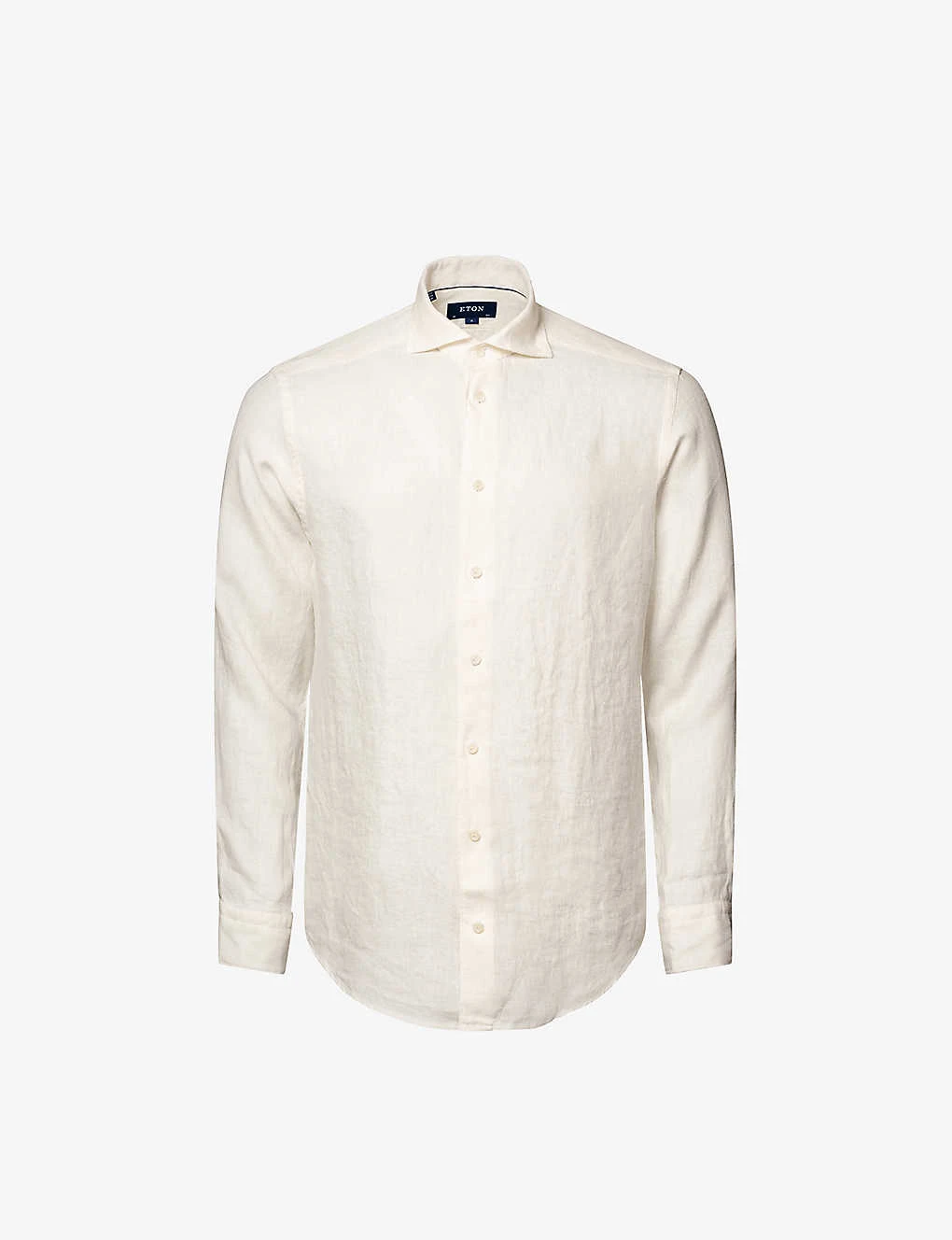 ETON Long-sleeved Contemporary-fit Linen-twill Shirt 1 ETON Long-sleeved Contemporary-fit Linen-twill Shirt