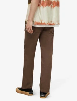 AllSaints Verne Slim-fit Regular-leg Stretch-cotton Chinos 8 AllSaints Verne Slim-fit Regular-leg Stretch-cotton Chinos -AllSain Clothing Shop R04090567 MUTEDBROWN ALT03