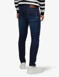 Boss Business Leisure Slim-fit Mid-rise Stretch-denim Jeans -AllSain Clothing Shop R04093462 NAVY ALT03