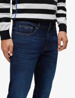 Boss Business Leisure Slim-fit Mid-rise Stretch-denim Jeans -AllSain Clothing Shop R04093462 NAVY ALT04