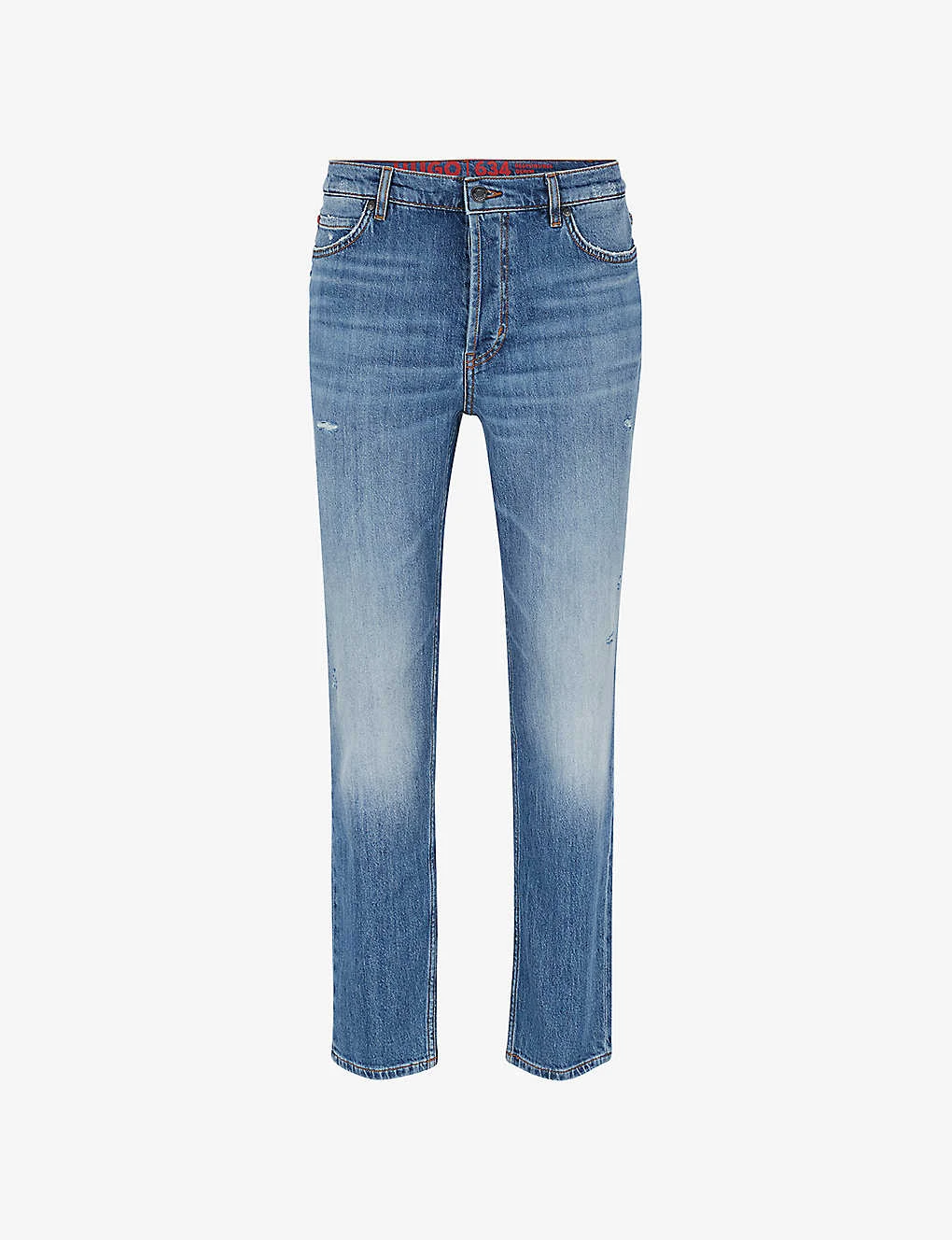 Hugo Leisure Mid-rise Tapered-leg Stretch-denim Jeans 1 Hugo Leisure Mid-rise Tapered-leg Stretch-denim Jeans