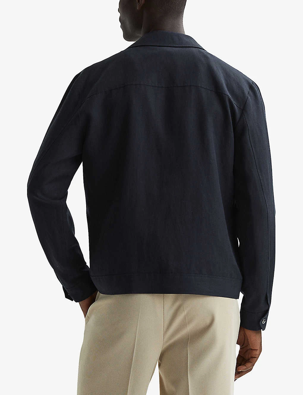 Reiss Carnival Zip-through Collared Woven Jacket 4 Reiss Carnival Zip-through Collared Woven Jacket - Image 4