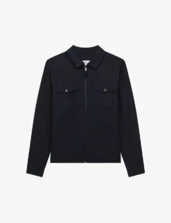 Reiss Carnival Zip-through Collared Woven Jacket