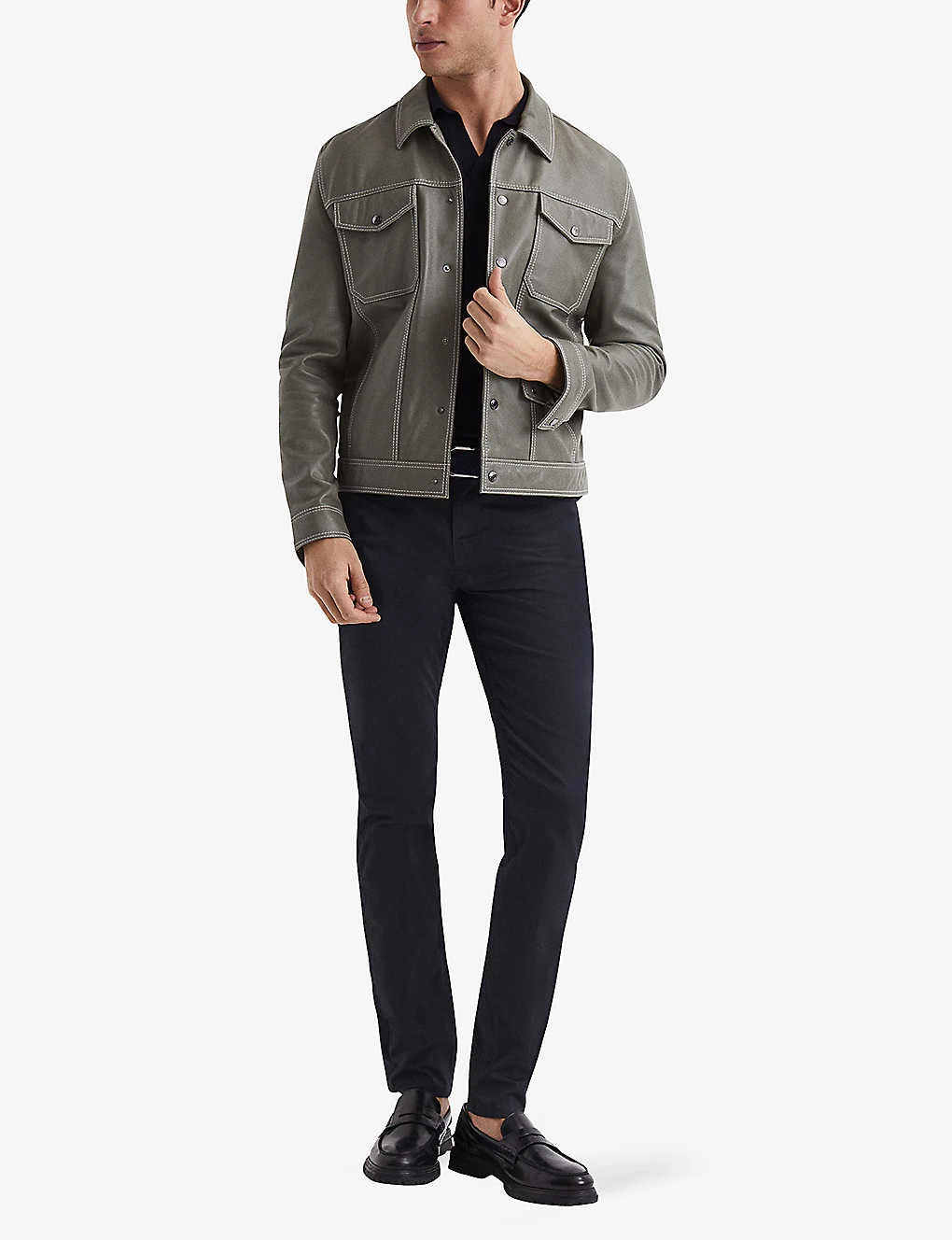 Reiss Kalkan Slim-fit Stretch-denim Jeans 2 Reiss Kalkan Slim-fit Stretch-denim Jeans - Image 2