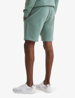 Reiss Henry Elasticated-waist Cotton-jersey Shorts -AllSain Clothing Shop R04098722 FERNGREEN ALT03