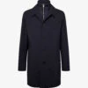 Reiss Perrin Removable Zip-neck Insert Woven Mac Coat