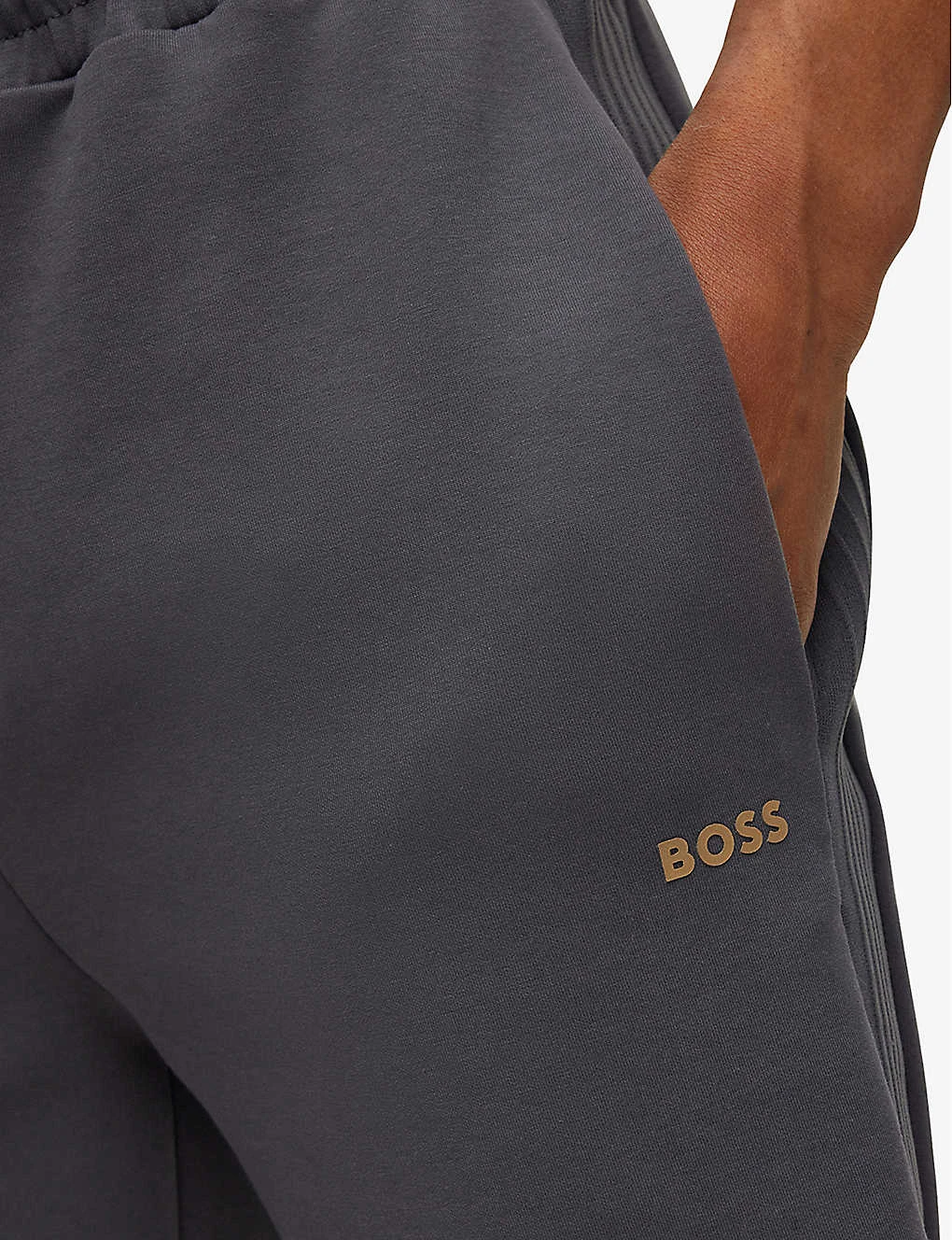 Boss Elasticated-cuff Drawstring-waist Stretch Cotton-blend Shorts 5 Boss Elasticated-cuff Drawstring-waist Stretch Cotton-blend Shorts - Image 5