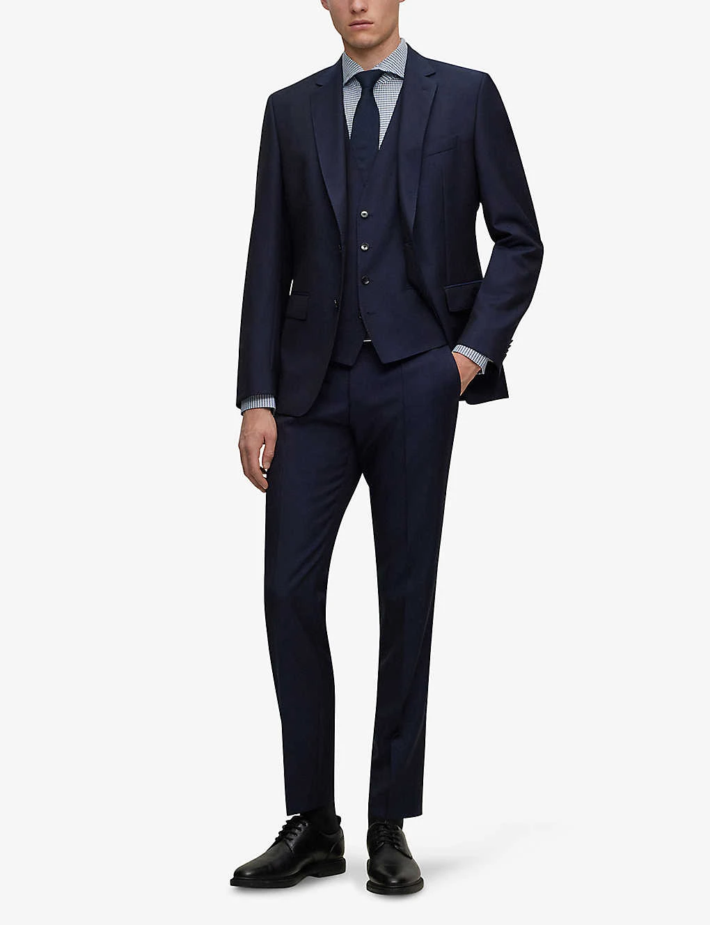 Boss Checked Slim-fit Stretch-cotton Shirt 2 Boss Checked Slim-fit Stretch-cotton Shirt - Image 2