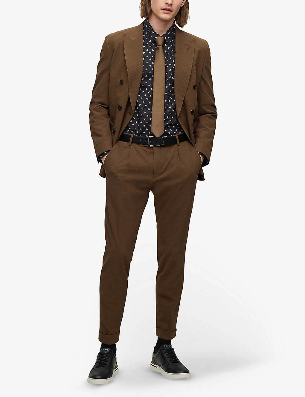 Boss Graphic-print Long-sleeve Stretch-cotton Shirt 2 Boss Graphic-print Long-sleeve Stretch-cotton Shirt - Image 2