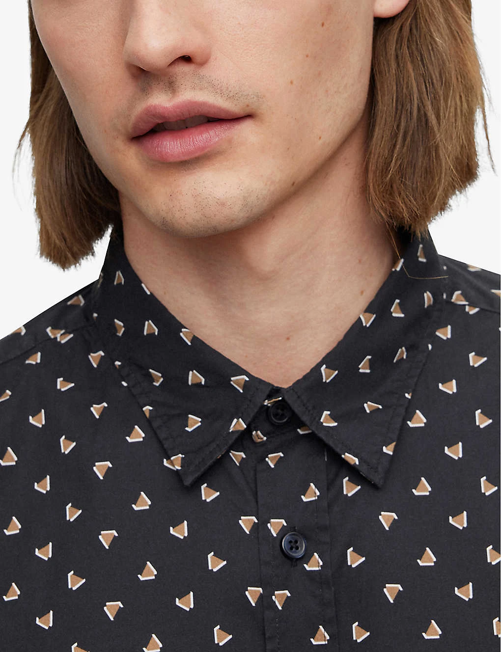 Boss Graphic-print Long-sleeve Stretch-cotton Shirt 5 Boss Graphic-print Long-sleeve Stretch-cotton Shirt - Image 5