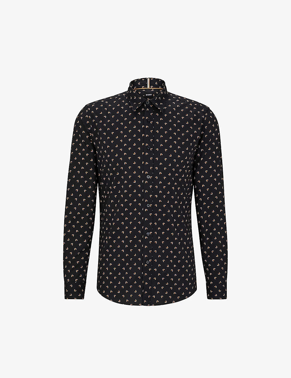 Boss Graphic-print Long-sleeve Stretch-cotton Shirt 1 Boss Graphic-print Long-sleeve Stretch-cotton Shirt