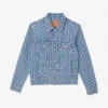 Sandro Cross Chequered Denim Jacket