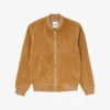Sandro Monaco Ribbed-trim Regular-fit Suede Bomber Jacket
