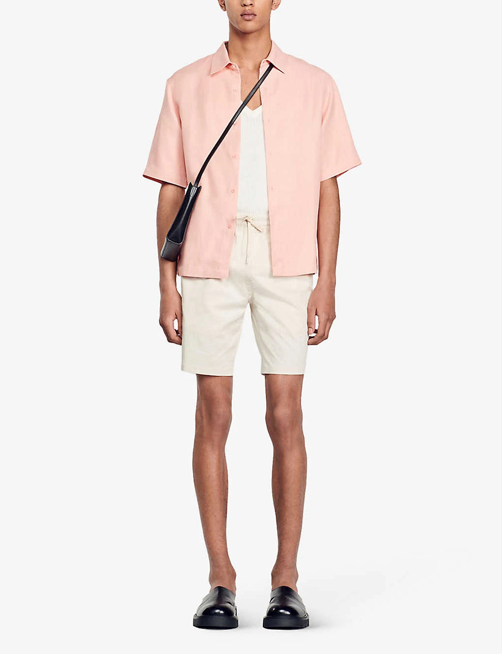 Sandro Drawstring-waist Stretch Cotton-blend Shorts 2 Sandro Drawstring-waist Stretch Cotton-blend Shorts - Image 2