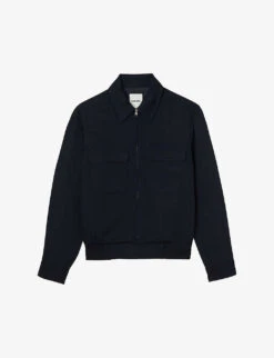 Sandro Harrington Patch-pocket Woven Jacket