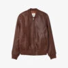 Sandro Monaco Baseball-collar Leather Jacket