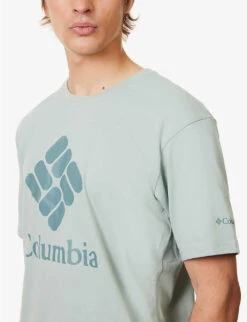 Columbia Pacific Crossing Logo-print Cotton-blend T-shirt 9 Columbia Pacific Crossing Logo-print Cotton-blend T-shirt -AllSain Clothing Shop R04109939 NIAGARA ALT04