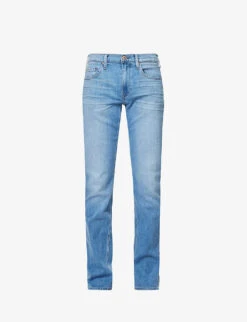 Paige Federal Slim-fit Straight-leg Stretch-denim Jeans