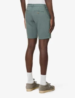 Paige Rickson Slip-pocket Stretch-woven Shorts -AllSain Clothing Shop R04111359 JADEDCRYSTAL ALT03