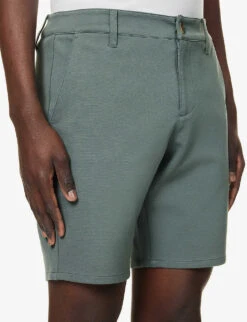 Paige Rickson Slip-pocket Stretch-woven Shorts -AllSain Clothing Shop R04111359 JADEDCRYSTAL ALT04