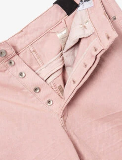 Bolan Zipped-leg Mid-rise Straight-leg Regular-fit Denim Trousers -AllSain Clothing Shop R04116989 FADEDPINK ALT05