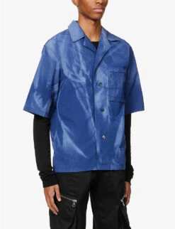 Faded Patch-pocket Regular-fit Shell Shirt 7 Faded Patch-pocket Regular-fit Shell Shirt -AllSain Clothing Shop R04117082 BLUE ALT02