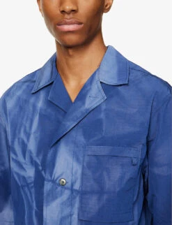 Faded Patch-pocket Regular-fit Shell Shirt 9 Faded Patch-pocket Regular-fit Shell Shirt -AllSain Clothing Shop R04117082 BLUE ALT04