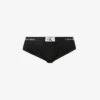 Calvin Klein Logo-waistband Stretch-recycled Cotton-blend Briefs