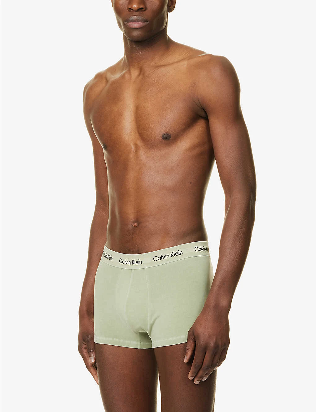 Calvin Klein Logo-waistband Low-rise Stretch-cotton Trunks 2 Calvin Klein Logo-waistband Low-rise Stretch-cotton Trunks - Image 2