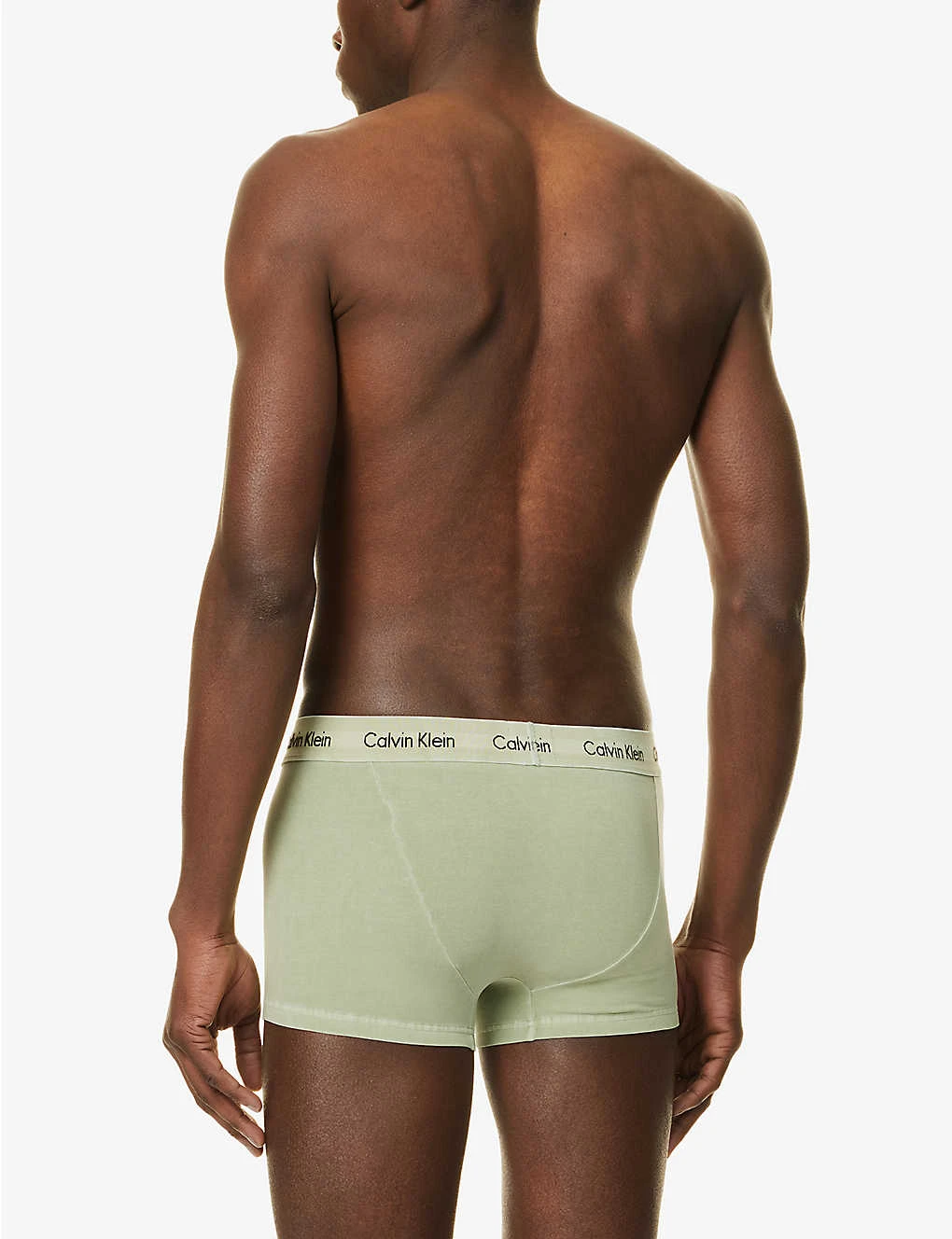 Calvin Klein Logo-waistband Low-rise Stretch-cotton Trunks 3 Calvin Klein Logo-waistband Low-rise Stretch-cotton Trunks - Image 3