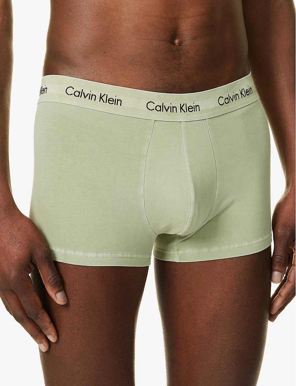 Calvin Klein Logo-waistband Low-rise Stretch-cotton Trunks 4 Calvin Klein Logo-waistband Low-rise Stretch-cotton Trunks - Image 4