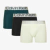 Calvin Klein Pack Of Three Logo-waistband Mid-rise Stretch-woven Boxer Briefs