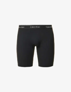 Calvin Klein Logo-waistband Stretch-woven Cycling Shorts