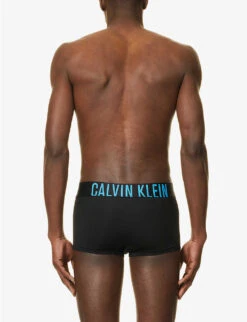 Calvin Klein Logo-waistband Low-rise Pack Of Two Stretch-jersey Trunks -AllSain Clothing Shop R04117834 MULTI ALT02