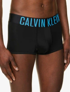 Calvin Klein Logo-waistband Low-rise Pack Of Two Stretch-jersey Trunks -AllSain Clothing Shop R04117834 MULTI ALT03