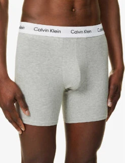 Calvin Klein Logo-waistband Pack Of Three Stretch-cotton Boxers 7 Calvin Klein Logo-waistband Pack Of Three Stretch-cotton Boxers -AllSain Clothing Shop R04117841 MULTI ALT03