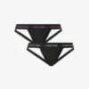 Calvin Klein Logo-waistband Pack Of Two Stretch-cotton Jockstraps
