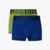 Calvin Klein Logo-print Pack Of Two Stretch-cotton Trunks