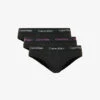 Calvin Klein Branded-waistband Pack Of Three Stretch-cotton Briefs