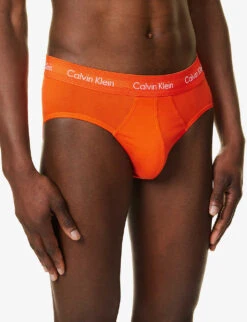 Calvin Klein Logo-print Stretch-cotton Briefs -AllSain Clothing Shop R04117870 MULTI ALT03