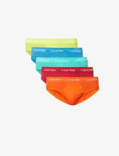 Calvin Klein Logo-print Stretch-cotton Briefs