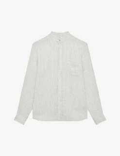 Reiss Ocean Striped Regular-fit Linen Shirt