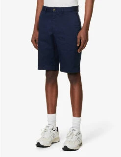 Sunspel Tailored Regular-fit Stretch-cotton Shorts 7 Sunspel Tailored Regular-fit Stretch-cotton Shorts -AllSain Clothing Shop R04124838 NAVY ALT02